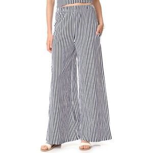 MDS Stripes trousers VGC Pia palazzo wide leg high waist Pants Size 3 Or Large